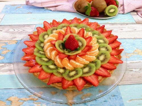Crostata di frutta con crema pasticcera