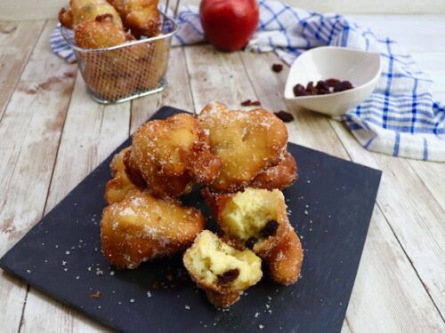 Frittelle paradiso con mele e mirtilli