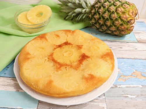 Torta all’ananas cotta in padella