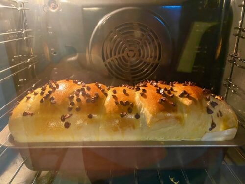 Pan brioche con gocce di cioccolato